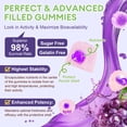 thumbnail image 4 of Totaria Sugar Free 5-in-1 Probiotic Prebiotic Postbiotic Gummies, Complete Gut, Digestive & Immune Support for Adults, Vegan, Grape Flavor, 60 Count, 4 of 9