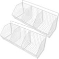 thumbnail image 4 of Cesta colgante de cocina, cesta de pared, soporte de almacenamiento de cocina, cesta de montaje en pared, 2 uds., 4 of 5