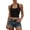 Black, variant on Women's Halter Backless Cami Top with Padded Cups Twisted Back Slim Fit Casual Summer Tank, 1 Piece, One Size