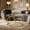 Gold, variant on 31.5"Modern Round Glass Top Coffee Table with Circular Metal Frame, Contemporary Accent Center Table for Living Room, Office, and Lounge(Clear Glass + Gold Frame)