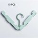 thumbnail image 1 of Colgador plegable Viaje Portátil Colgador mágico Casa Antiesclavitud Rompevientos Fecha límite Ropa Soporte suspendido (10 perchas plegables de color verde claro (nuevas)) LingWen 8390615583305, 1 of 1
