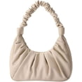 thumbnail image 1 of Women'S Ruched Hobo Handbag, Trendy Sofii Shoulder Bag, Small White Purse, 1 of 7