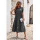 thumbnail image 5 of Vestido PRETTYGARDEN Midi Preto com Mangas Bufantes XL, 5 of 8