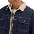 thumbnail image 2 of Wrangler Men's Sherpa Lined Denim Jacket, 2 of 5