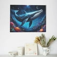 thumbnail image 6 of Gukieu Colorful Ocean Whale Print Horizontal Canvas Decorative Painting 12x16 Inch Shrinkage Resistant Frame Hanging Home Wall Art Decor, 6 of 6