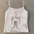 thumbnail image 3 of Tops cortos de encaje para mujer, camisetas informales ajustadas con cuello Halter, estética Y2K, Harajuku, Estilo Vintage americano, Hip Hop de los 90, 3 of 5