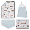 thumbnail image 6 of Sweet Jojo Designs Airplane Red Blue and White 4 Piece Crib Bedding Set, 6 of 7
