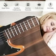 thumbnail image 3 of Chilfamy Guitar Music Instrument Print Throw Blanket - Soft Plush Blanket for Bed, Couch, Car - Gifts for All Seasons - Kids and Adults 40x50in, 3 of 6