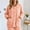 Orange, variant on Women's Fleece Button-Down Pajama Coat Mid-Length Long Sleeve Round Neck Lounge Jacket with Pockets,Cozy Winter Bedtime Wear, Casual Coffee Run Outer Layer, Soft Embossed Floral Home Top