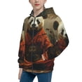 thumbnail image 2 of Picia Jungle Meditating Panda for Boys Fashion Full-zip Hoodies & Sweatshirts with Kangaroo Pocket,Zip-up Hooded Sweatshirt for Kid, Moisture Wicking & Breathable-Small, 2 of 6