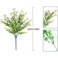 thumbnail image 5 of Artificial Flowers for Outdoors Plants Fake Plants Uv Resistant Faux Plastic Daffodils Flower Greenery Boxwood for Spring Planters Outdoor Front Porch Garden Porch Patio Decoration (White), 5 of 5
