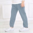 thumbnail image 4 of Gibobby Boys Pants Boys Athletic Pants Sweatpants Soft Jogger 3T 4T 5T 6T 7T Pants With Pockets Elastic Waist Drawstring For Kids School Sports Little Boys Winter Pants(12-18 Months,Light Blue), 4 of 6