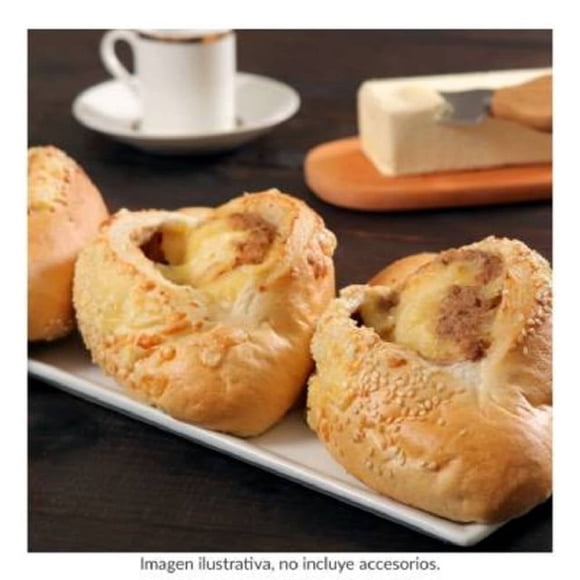 Bolinacho Pan Y Tortilla Selecta Por Pieza, Pan Relleno De Frijoles Con Picante Y Queso