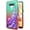 Green/Red, variant on LG Premier Pro Plus/ Harmony 4 Case, [NOT FIT Premier Pro /Harmony 3 ] Case, Liquid Floating Glitter Quicksand Bling with Spot Diamond Cover - Green/Red