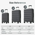 thumbnail image 5 of CQSXDA 28 Inch Hardshell ABS Carry on Luggage with Expandable Design and Spinner Wheels for Travel, TSA Lock, 5 of 9