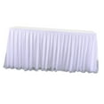 thumbnail image 2 of Soft Tulle Table Skirt White Table Cloth Birthday Table Decor Supply - 3 Yards, 2 of 8