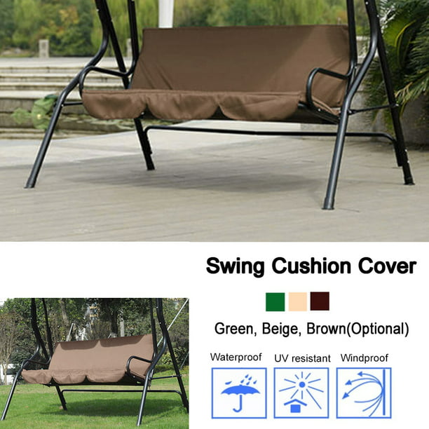 Brrnoo Outdoor Patio Swing Cushion Cover Seat Replacement For 3 Seaters Waterproof Chair 59 X19 X4 Com - Garden Swing Chair Seat Cover