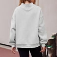 thumbnail image 3 of AUNVITO Women's High Neck Sweatshirt Long Sleeve Casual Fit Casual Winter Style Pullover Top, 3 of 7
