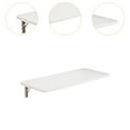 thumbnail image 4 of Siruishop Wall Mount Drop Leaf Table Laundry Folding Table for Apartment Garage Studio 50cm length, 4 of 7