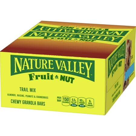 Nature Valley Trail Mix Fruit & Nut Chewy Granola Bars, 16 Bars, 19.2 OZ