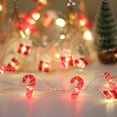 thumbnail image 2 of Christmas Tree Shaped String Lights, 20 LED Christmas Fairy Lights, Battery Powered Warm White Christmas Trees String Lights for Christmas Tree Window Home Decor - Crutch, 2 of 4