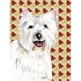 thumbnail image 1 of Carolines Treasures SC9210CHF 40 x 40 In. Westie Fall Leaves Portrait Flag Canvas- House Size, 1 of 4