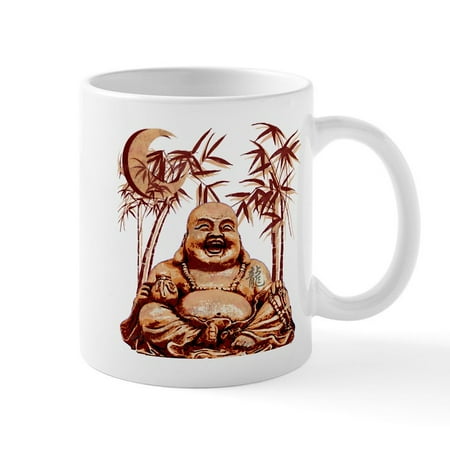 

CafePress - Riyah Li Designs Happy Buddha Mug - 11 oz Ceramic Mug - Novelty Coffee Tea Cup