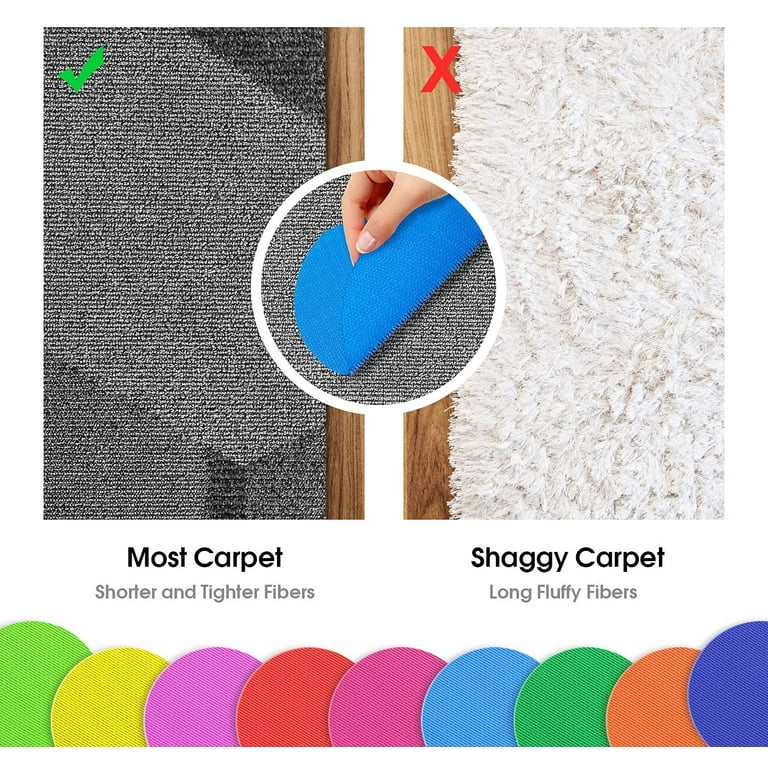 81 Pcs Carpet Markers for Classroom, Colorful Floor Spot Carpet