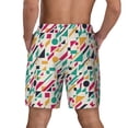 thumbnail image 4 of Goofa Colorful Spots Printed Men's Swim Trunks Board Shorts Quick Dry Mens Swimming Trunks with Compression Liner,Breathable Fit Hawaii Beach Shorts-Small, 4 of 9