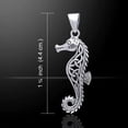 thumbnail image 4 of Sea Monsters - Hippocampus - Poseidon's Steed Seahorse with Celtic Knot Sterling Silver Pendant, 4 of 4