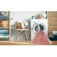 thumbnail image 2 of Ahgly Company Machine Washable Indoor Square Transitional Red Area Rugs, 4' Square, 2 of 7