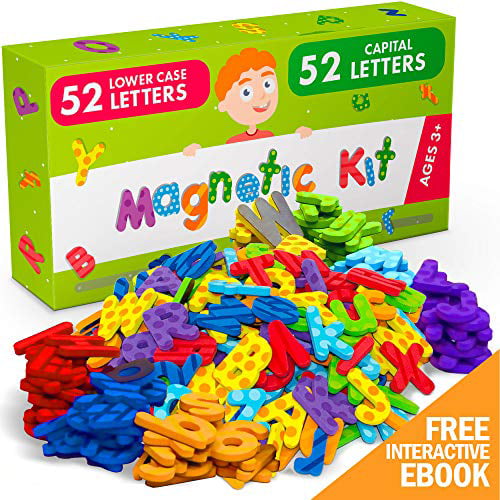 26PC KIDS CHILDRENS MAGNETIC NUMBERS AND LETTERS LEARNING SET TOY FRIDGE MAGNETS 