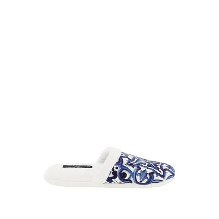 

Dolce & gabbana blu mediterraneo terry slippers