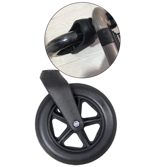 Horquilla delantera Salvador Plástico ABS Negro 1.2 cm Reemplazo de silla de ruedas