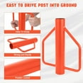 thumbnail image 4 of Accreate Ergonomic Fence Post Driver with Handles – Durable Steel for Easy Installation of Wooden & Metal Posts, 4 of 7