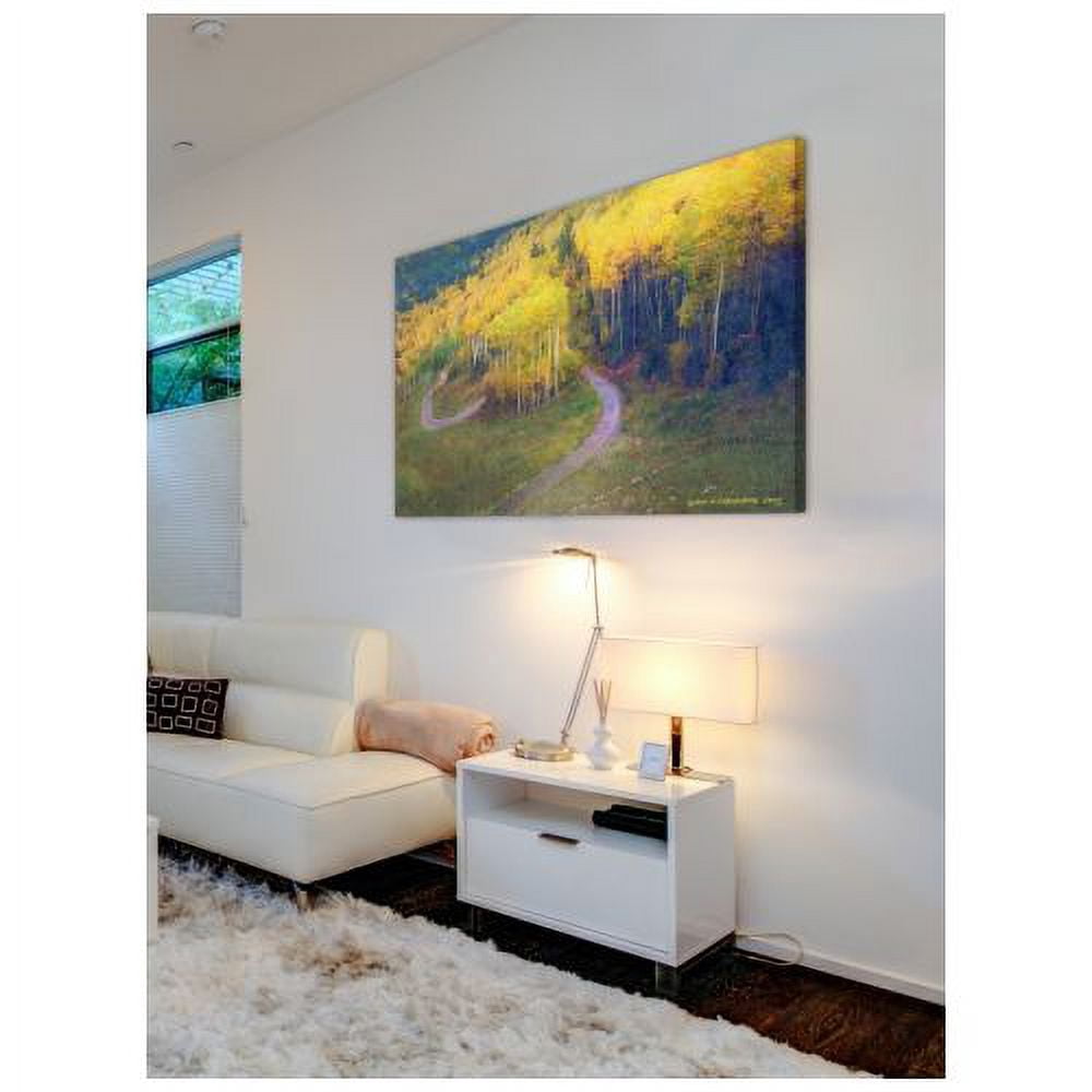 "Old Pass Road" Painting Print on Wrapped Canvas