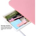 thumbnail image 4 of Foldable Laptop Table Lapdesk, Large Bed Tray Multifunction Laptop Desk with Storage Drawer, Portable Mini Picnic Desk,Notebook Stand Read Holder for Sofa Couch Floor (Pink), 4 of 7
