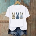 thumbnail image 6 of Lorytime Easter Cute Shirts for Women Crew Neck Shirt Short Sleeve Trendy Tee Bunny Loose Casual Festival Outfit White M, 6 of 6