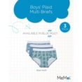 thumbnail image 2 of MeMoi Boys' 3 Pair Pack Plaid Multi Briefs - Boys - Male, 12, Blue Multi, 2 of 7