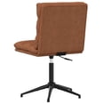 thumbnail image 4 of vidaXL Dining Chair Brown Faux leather, plywood, metal Adjustable, 4 of 6