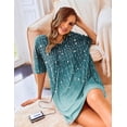 thumbnail image 2 of Ekouaer Oversized Sleep Shirts for Women Plus Size V Neck Nightgown Short Nightgowns for Women, 2 of 6