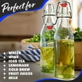 thumbnail image 5 of Nevlers 17 oz Round Swing Top Glass Bottles (Pack of 6) | Includes Funnel, Brush and Marker, 5 of 9