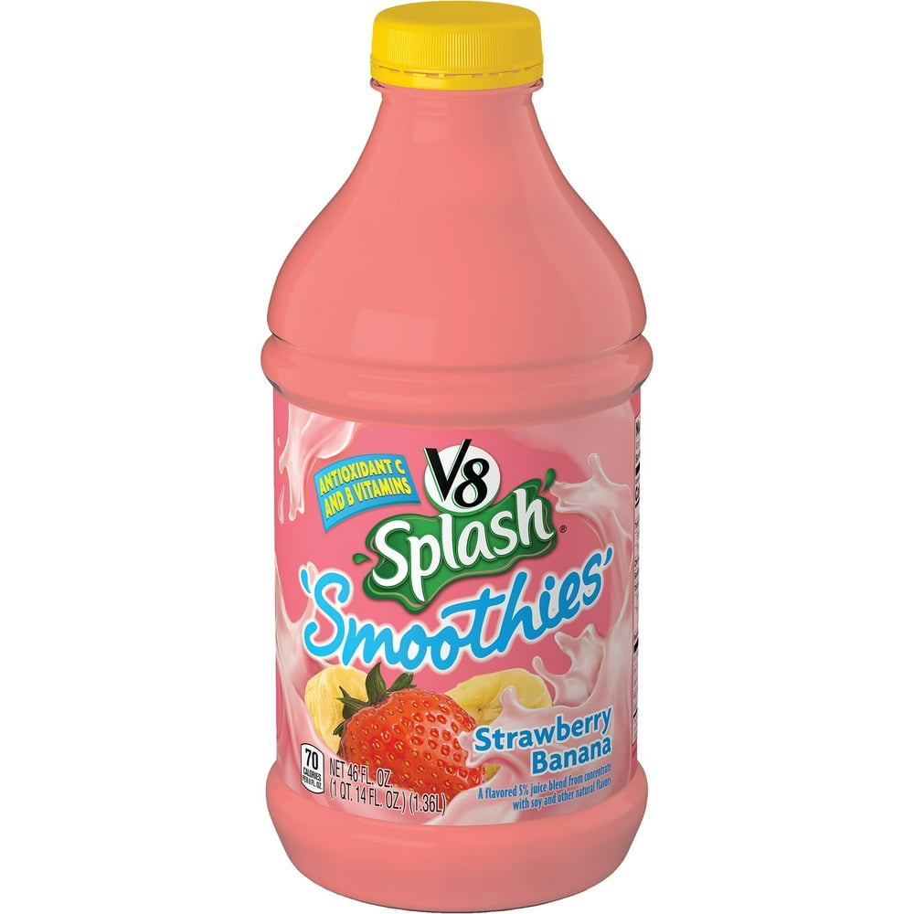 V8 Splash Smoothies Strawberry Banana, 46 oz.