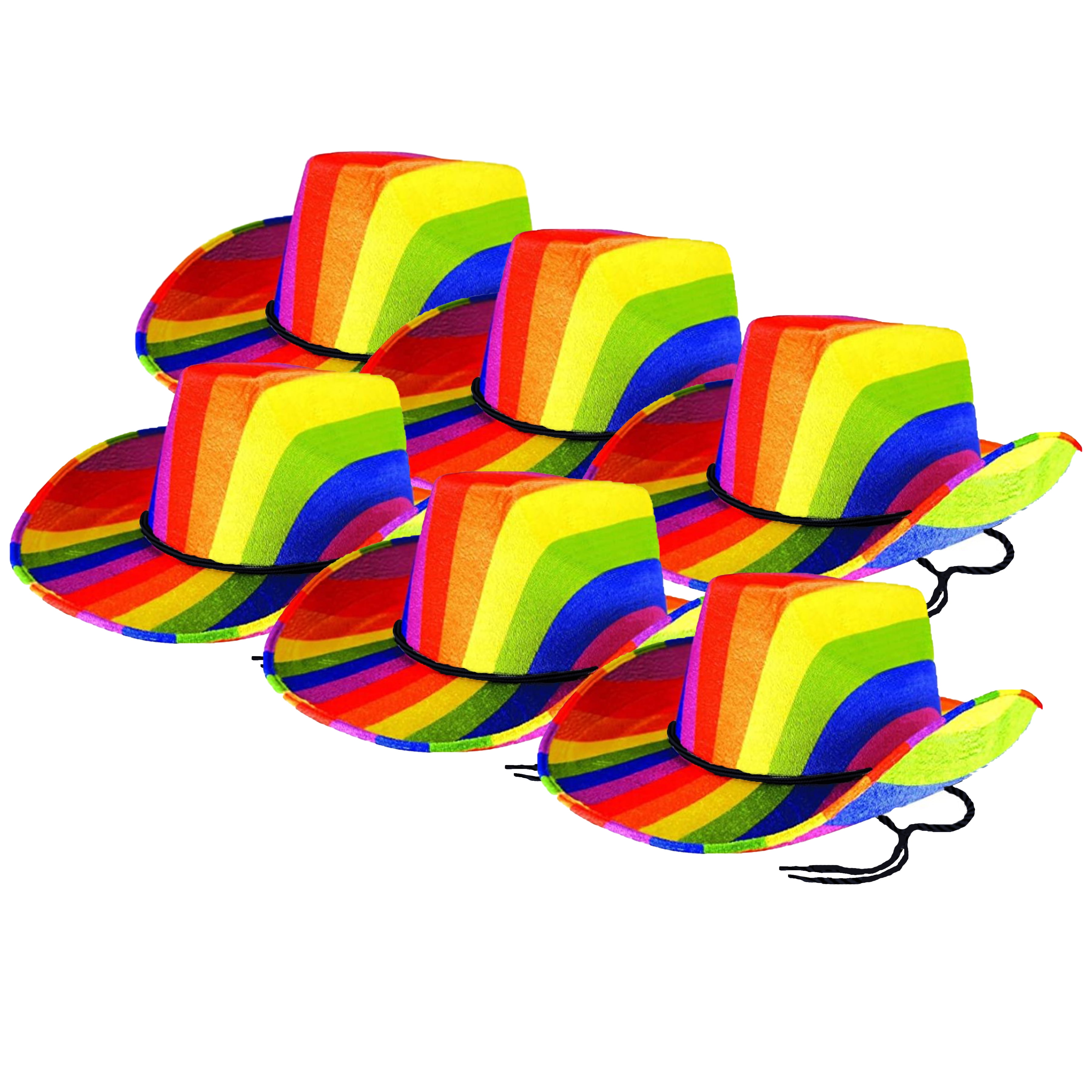 WAY TO CELEBRATE PRIDE 6PC COWBOY HAT SET