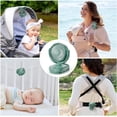 thumbnail image 4 of Momcozy Portable Stroller Fan with Clip | 4-Speed Mini-Fan for Carrier | Personal Fans Ultra Light 0.26lb | Gaps ≤4.5mm | Handheld Cooling | Rechargeable Rotate for Diaper Backpack/Table/Chair, 4 of 7