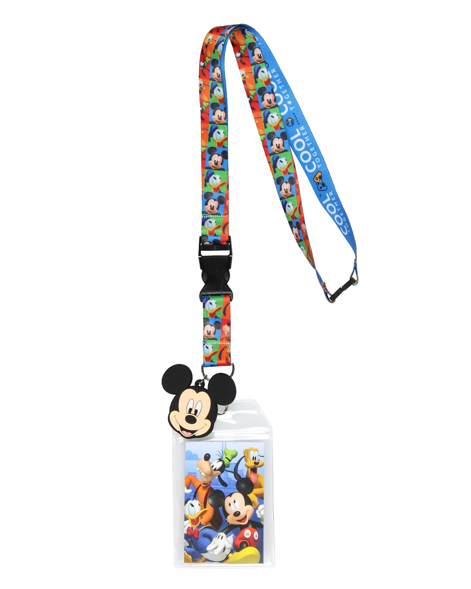The Muppets Lanyard With ID Badge Holder & Kermit Frog Charm - Colorful Character Design For Work, Conventions, Keys