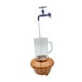 thumbnail image 2 of jifeng Tabletop Waterflow Decoration Feng Shui Water Collection Centerpiece with Light Waterfall Ornament for Entrance Desk Light Purple Faucet, 2 of 9