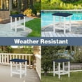 thumbnail image 6 of Wubio 19'' Adirondack Side Table, Rectangular HDPE End Table, Weather Resistant and Easy Maintenance, Navy Blue, 6 of 17