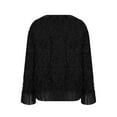 thumbnail image 2 of Womens Fuzzy Jackets Faux Fur Coat Dressy Fashion Shaggy Open Front Cardigan Cropped Jacket Work Office Blazer 2025 Trendy Fashion Fall Winter Clothes, 2 of 5