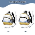 thumbnail image 2 of RMDQTR Adorable Ear-Print Backpack with Reflective Strip and Anti-Lost Leash Adjustable Shoulder Straps Mini Travel Backpack Sunflower Barn Field, 2 of 7